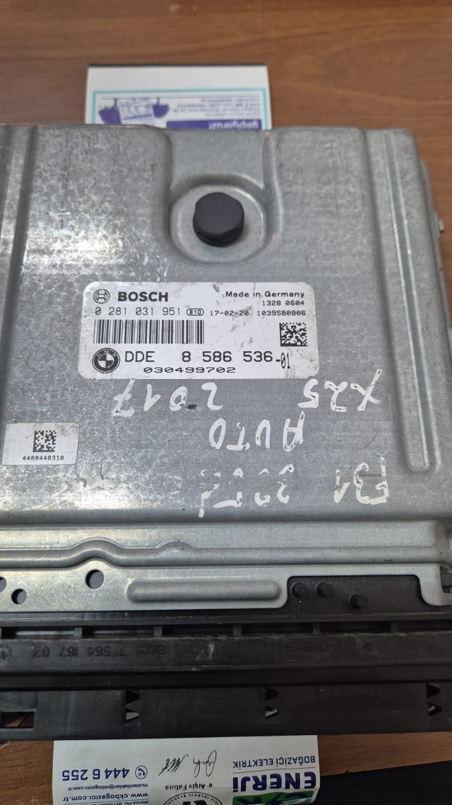 BMW F11 MOTOR BEYNİ  EDC17CP45-2.48 0281031951 M550D I 3.0D 280KW 381HP L6 24V N57D30C AT 8586536  SW 0000076C461700 -1037547776